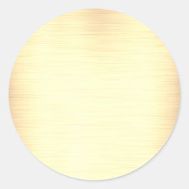 Borstat Guld Tom Mall, Gör-det-själv Text Logotyp  Runt Klistermärke