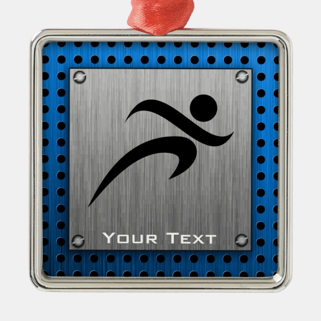 Borstat metalllookspring julgransprydnad metall (Framsidan)