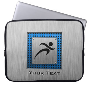 Borstat metalllookspring laptop sleeve