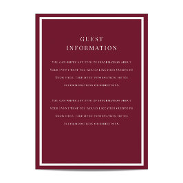 Borstat Overlays Bröllopsinsats Tilläggskort