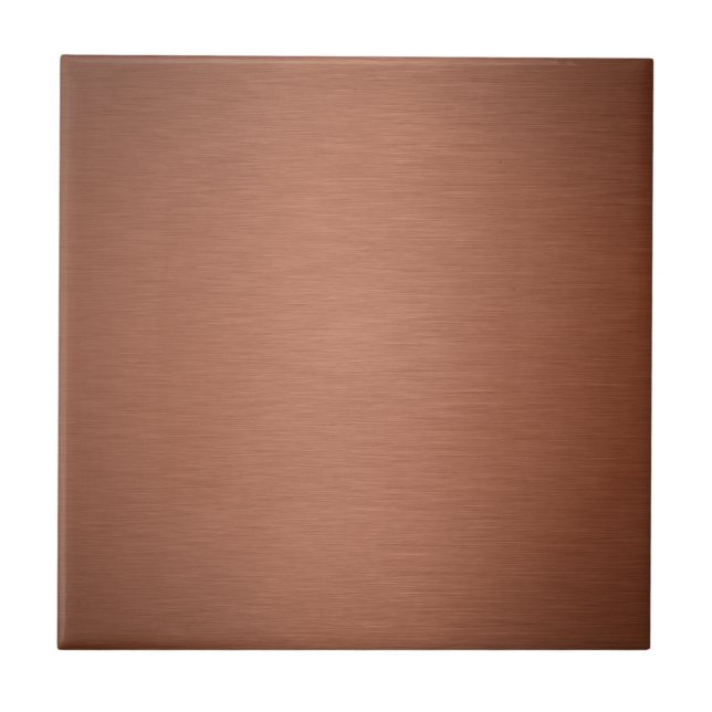 Borstat Rosa Guld Metallisk Kakelplatta (Framsidan)
