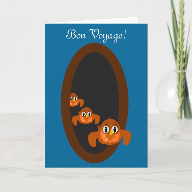 Bort BON VOYAGE-kort Kort (Framsida)