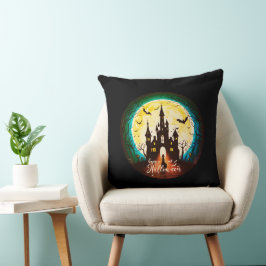 Bort Castle Happy halloween Creepy Kudde