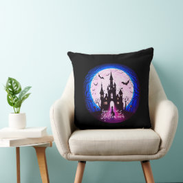 Bort Castle Happy halloween Creepy Kudde