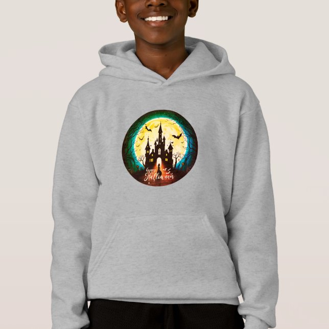 Bort Castle Happy halloween Creepy T Shirt (Framsida)