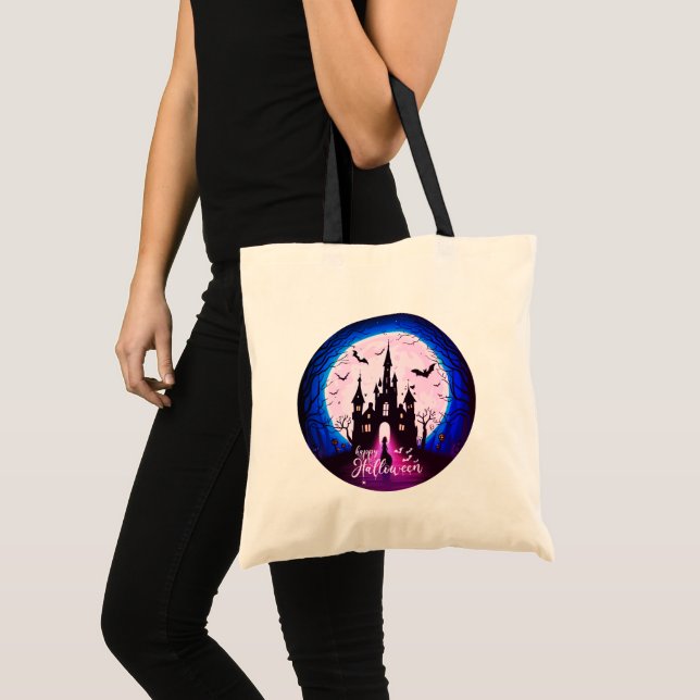 Bort Castle Happy halloween Creepy Tygkasse (Framsida (produkt))