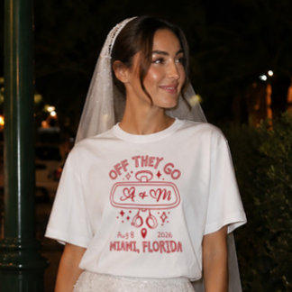 Bort De Går Anpassad Backspegel Bröllopsklänning T Shirt