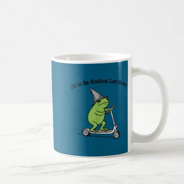 Bort för att vara radikalt vänster-skimmer rolig g kaffemugg (Höger)