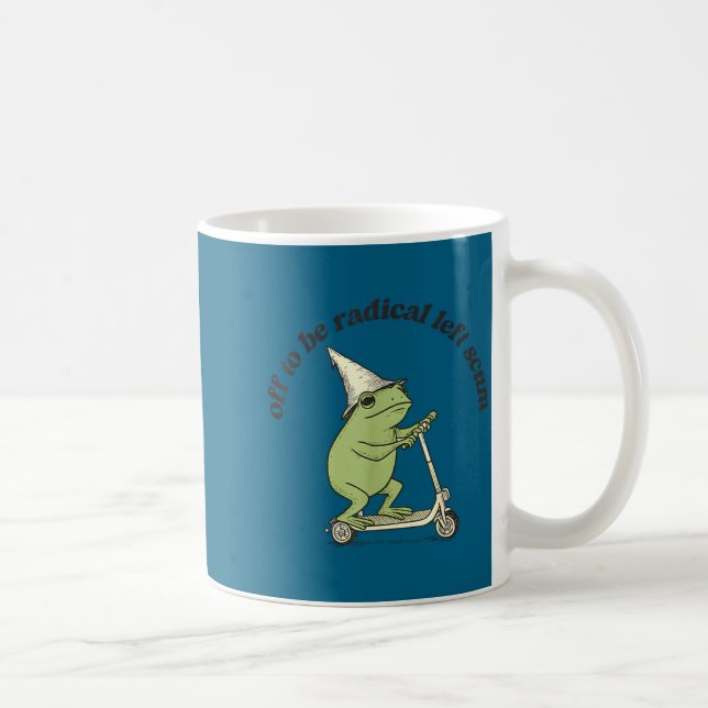 Bort för att vara radikalt vänsteraktivist rolig g kaffemugg (Höger)