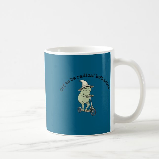 Bort för att vara radikalt vänsteraktivist rolig g kaffemugg (Höger)