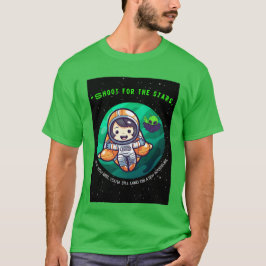 BORT FÖR START, ASTRONAUT T SHIRT