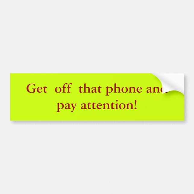 Bort från den mobila. bildekal (Framsidan)