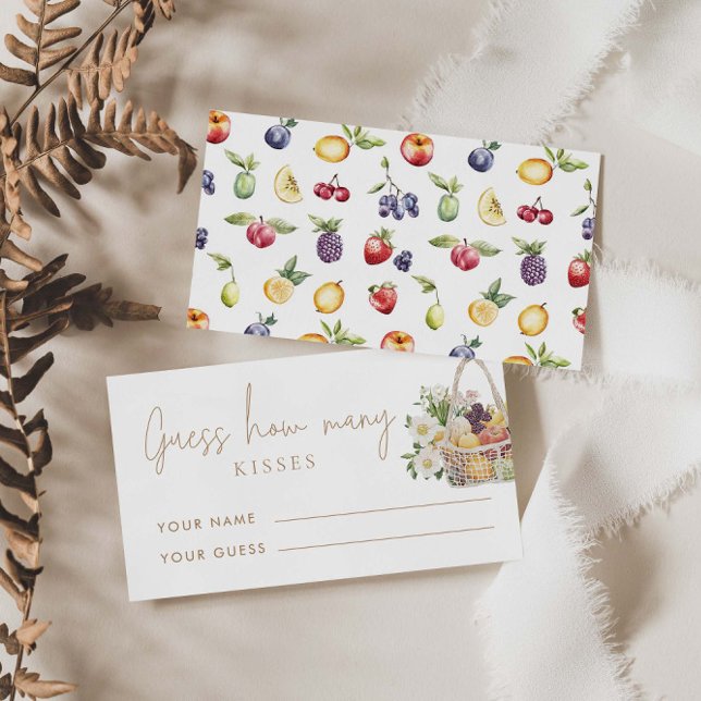 Bort från marknaden Gissa hur många kyssar bröllop Tilläggskort (Skapare uppladdad)