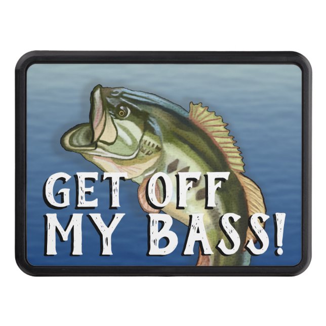 Bort från min BASS-ynka fisketäckning Dragkroksskydd (Framsidan)