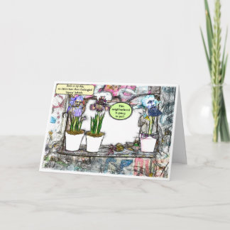 "Bort från min Gräsmatta!" Lustigt att bli äldre Kort