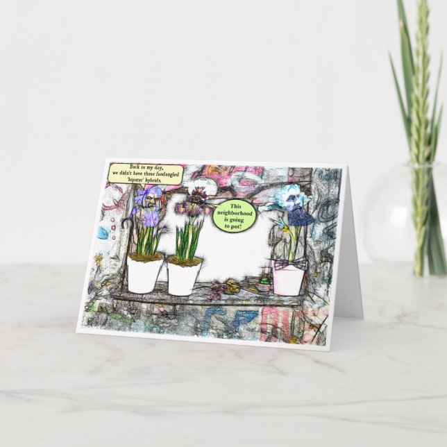 "Bort från min Gräsmatta!" Lustigt att bli äldre Kort (Framsida)