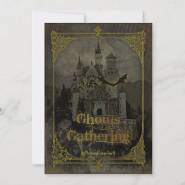 Bort inbjudan till Castle Halloween fest