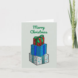 Bort julklapp helgkort