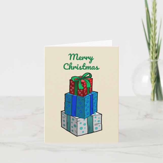 Bort julklapp helgkort (Framsida)