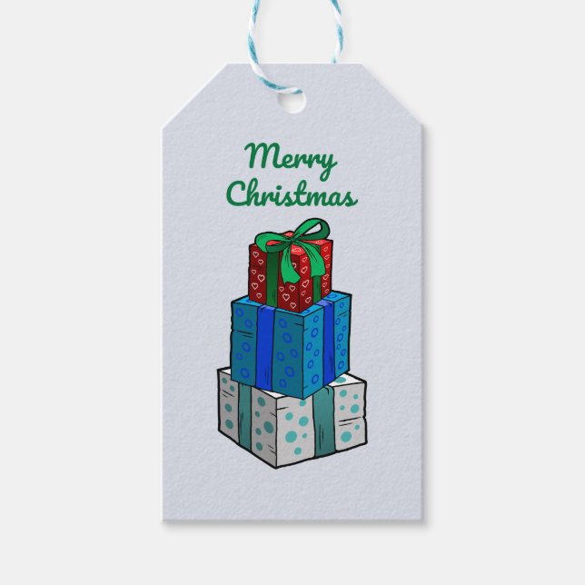 Bort julklapp presentetikett (Framsidan)