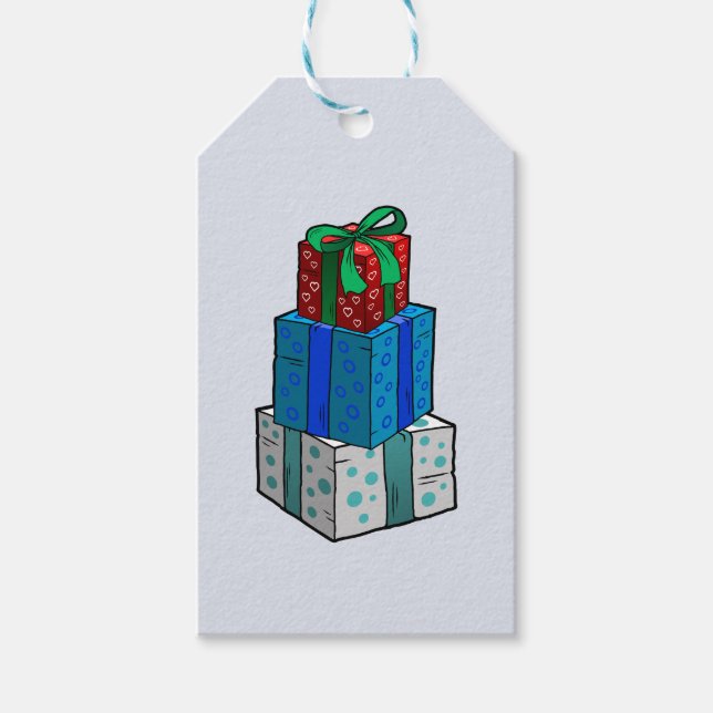 Bort julklapp presentetikett (Framsidan)