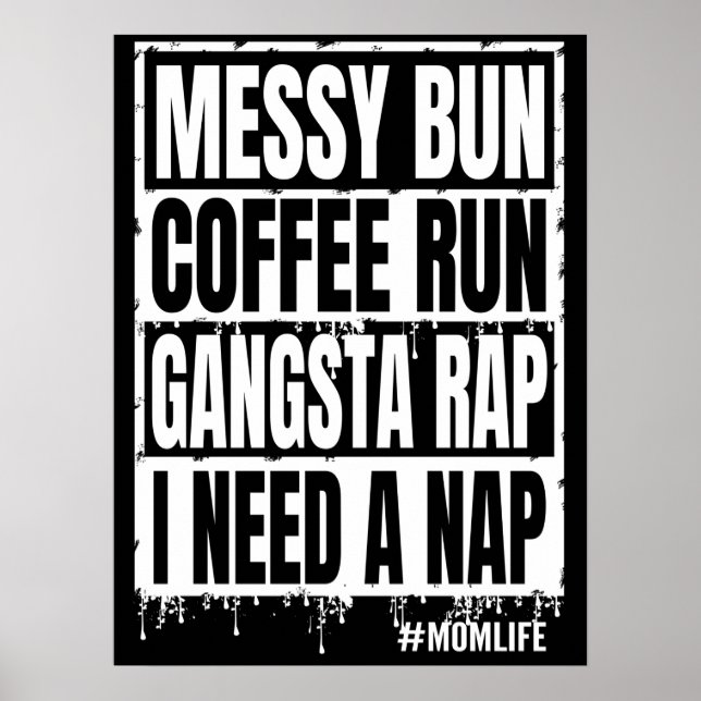 Bort kaffe springa gangsta... Jag behöver en tuppl Poster (Framsidan)