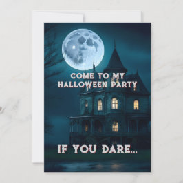 Bort mansion Halloween fest-inbjudan Inbjudningar