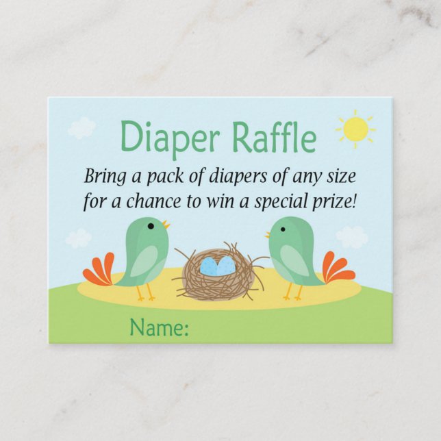 Bort med äggblöjan Raffle Biljett (Framsida)