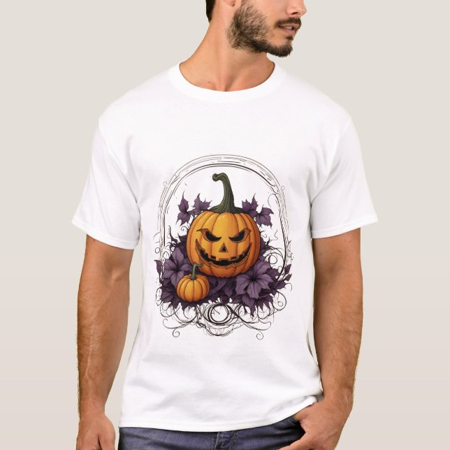 Bort med dig i Stil: Coola Halloween Tees! T Shirt (Framsida)