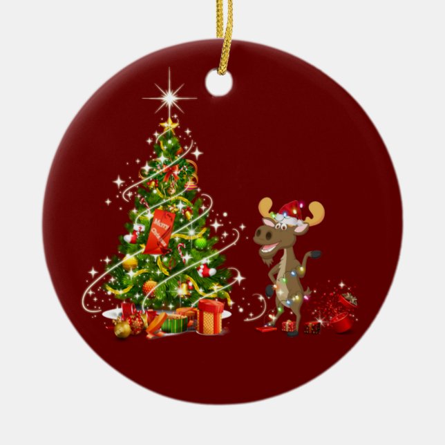 Bort med LJUS jul Julgransprydnad Keramik (Framsidan)