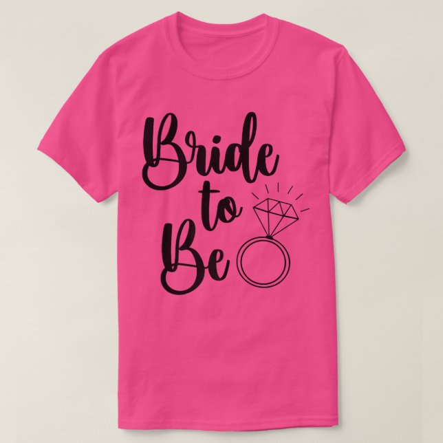 Bort om att vara framtida fru Bröllop Ring T Shirt (Design framsida)