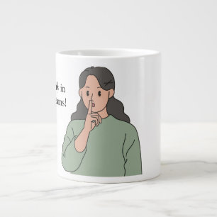 Bort&ster muggar, syskon-gåvor, keramiskt mugg. jumbo mugg