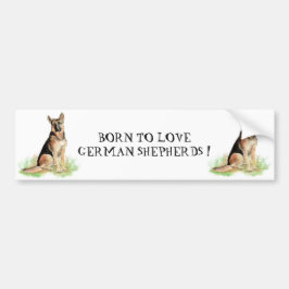 BORT TILL KÄRLEK TYSKLAND SHEPHERD HUNDAR QUOTE AR BILDEKAL