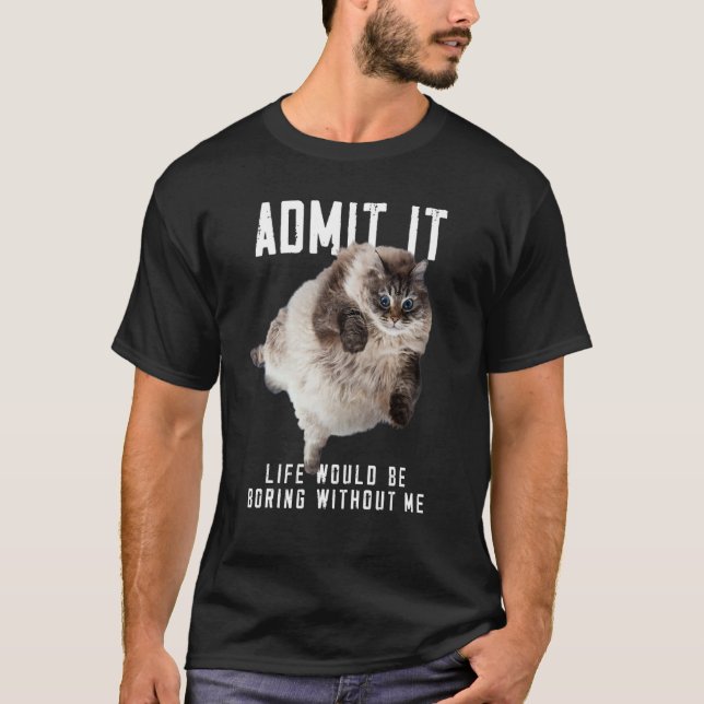 Bort utan mig Sarcastic Joke Birthday Cute Ca T Shirt (Framsida)