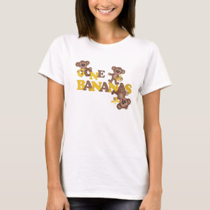 Borta Bananas Monkey-tecknad t-shirt