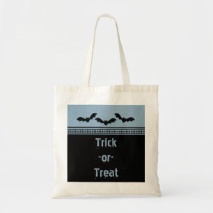 Borta Batty Halloween Bag, ljusblå Tygkasse