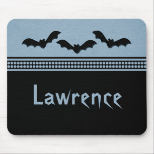 Borta Batty Halloween Mousepad, ljusblå Musmatta