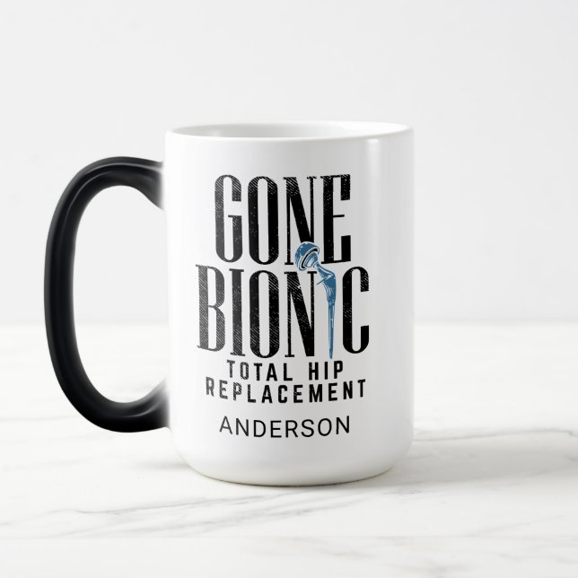 Borta bionisk Hip-ersättning Firande Magisk Mugg (Vänster)
