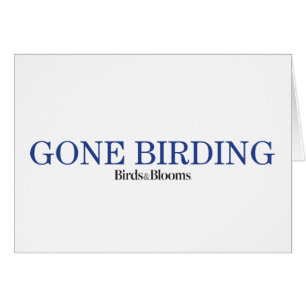 Borta Birding Hälsningskort