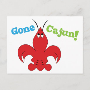 Borta Cajun Vykort