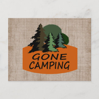 Borta Camping Nature Älskare Vykort