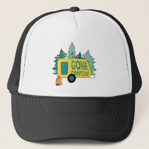 Borta campingsommarlägerlägerlägret Clipart Lyckli Keps