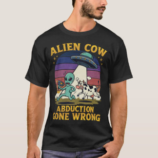 Borta fel vid bortförande av Alien Cow T Shirt
