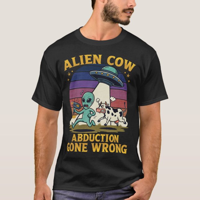 Borta fel vid bortförande av Alien Cow T Shirt (Framsida)