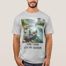 Borta Fishing Grandfather AI-art Basic T-Shirt