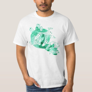 Borta fiska T-skjorta T-shirt