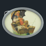 Borta fiske<br><div class="desc">Konstnär: Norman Rockwell | sova gamal man & hund i revar för roddbåt w/multiple</div>
