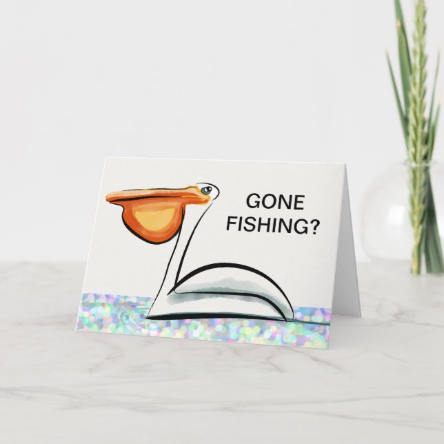 Borta fiske - bäst tur vid pension kort (Framsida)