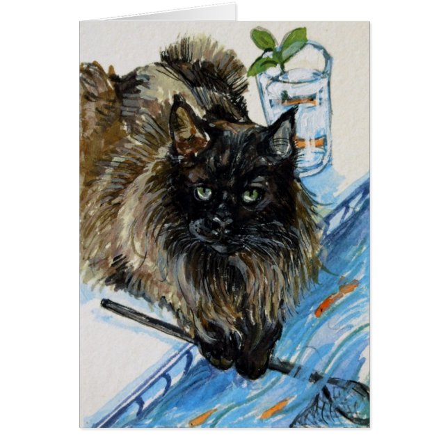 Borta fiske hälsningskort (Framsidan)