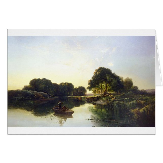 Borta fiske hälsningskort (Framsidan Horizontal)